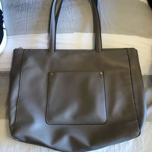 *Faux* leather tote
